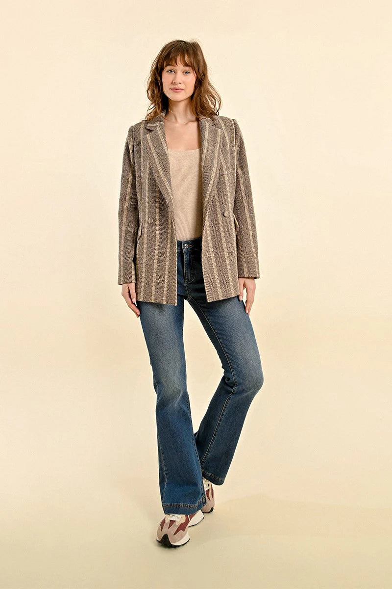 HERRINGBONE BLAZER MOLLY BRACKEN