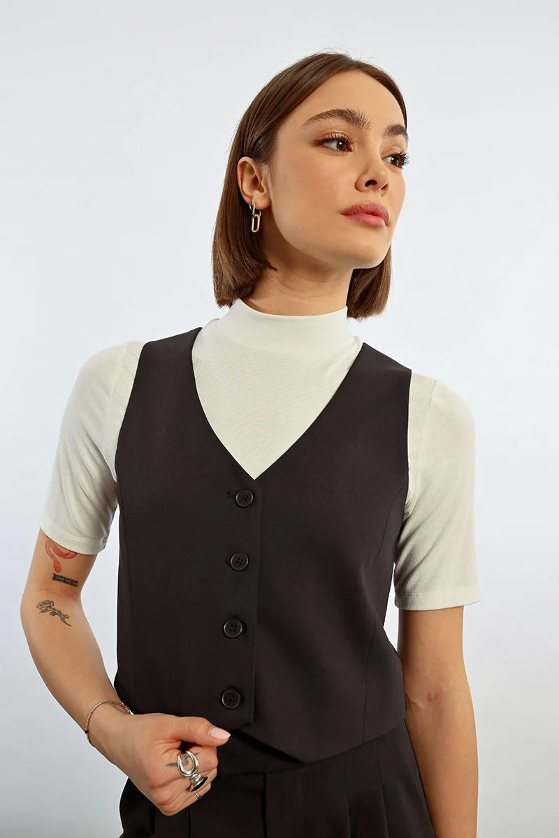 SLEEVELESS GILET LILLI SIDONIO