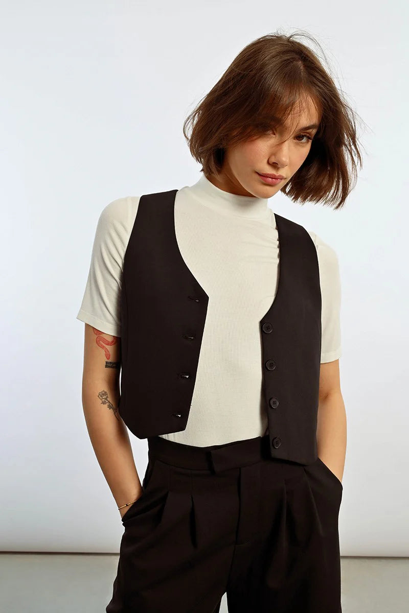 SLEEVELESS GILET LILLI SIDONIO