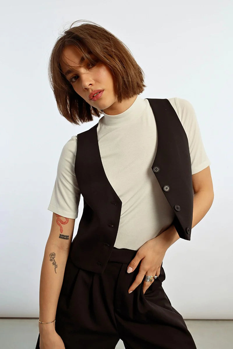 SLEEVELESS GILET LILLI SIDONIO