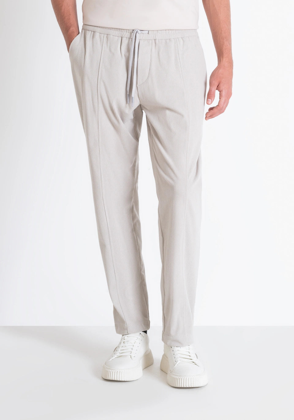 PANTALONI REGULAR FIT IN VELLUTO LAVORATO ANTONY MORATO