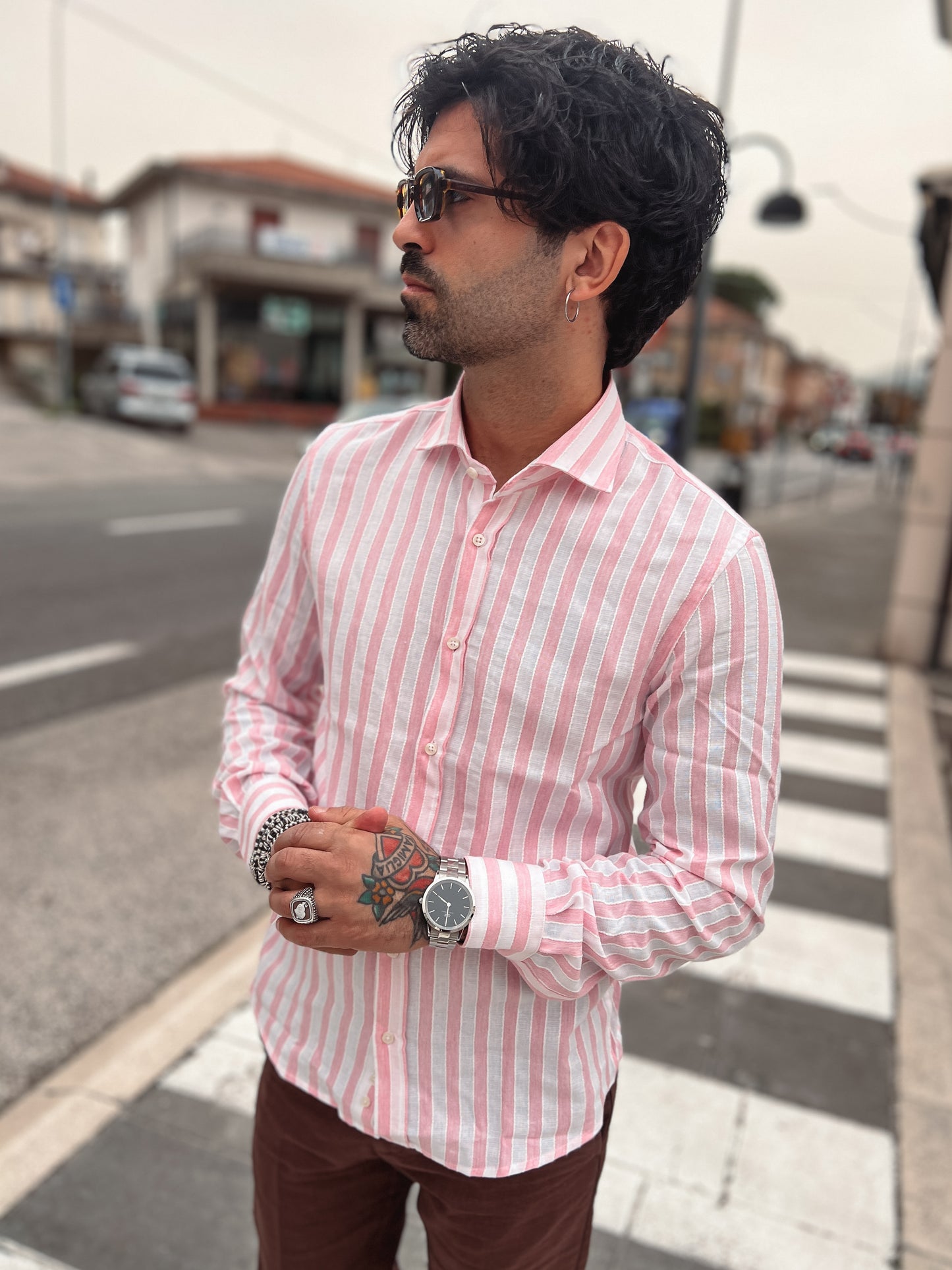 CAMICIA A RIGHE ROSA STILOSOPHY -  LOFT