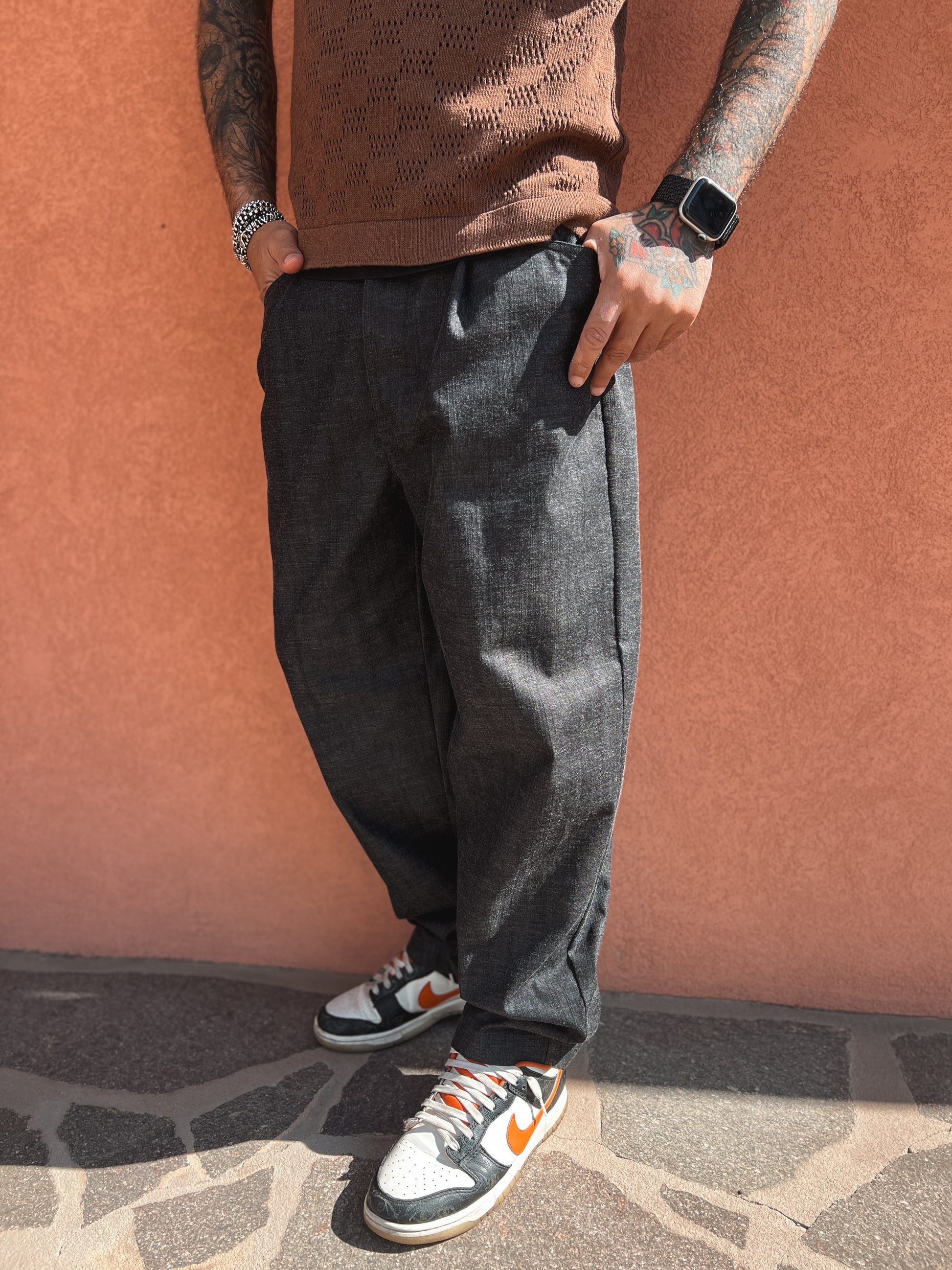 PANTALONE BAGGY CON LE PINCES DANIELE ALESSANDRINI -  LOFT