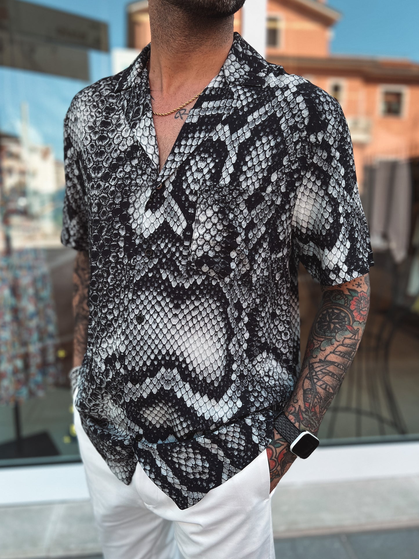 Camicia Benevierre White Snake -  LOFT